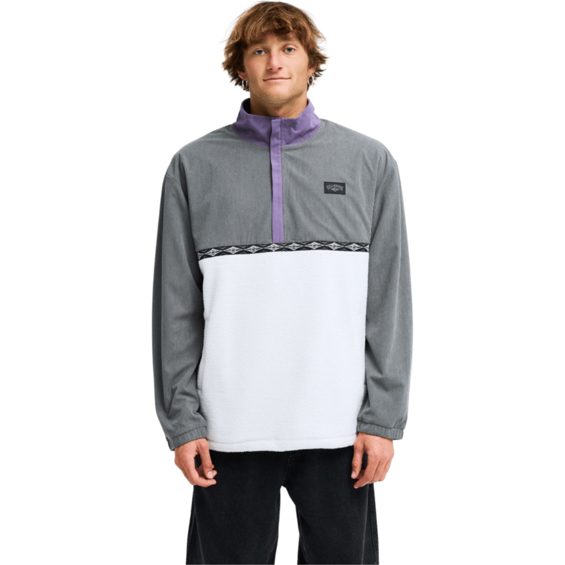2026 Billabong Mens Space Lobster Half Zip Fleece EBYPF03004 - Grape Leaf